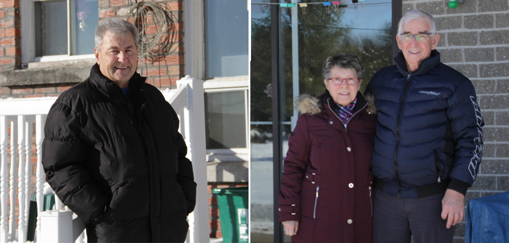 Marcel Busque, Florianne Magnan et son mari Richard Legault