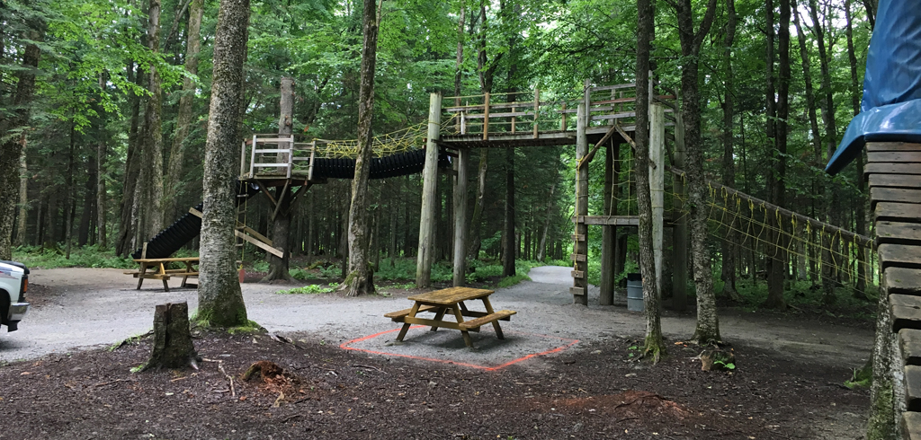 piste heberthiste au Parc des 2 rivières de East Angus